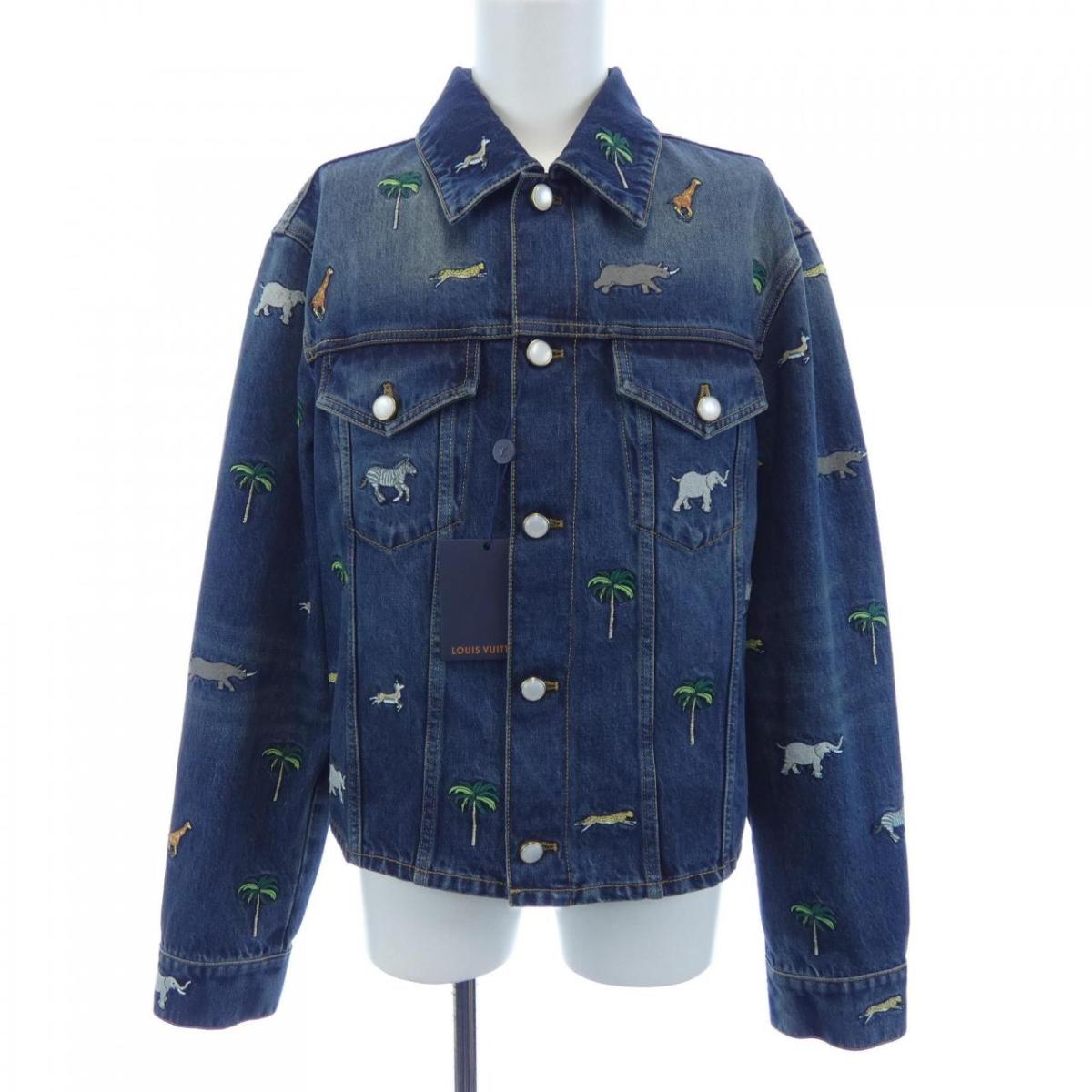 ルイヴィトン LOUIS VUITTON ザ･ダージリン リミテッド 刺しゅう ジーンズ HUA92WXY3 ジーンズ上衣【中古】
