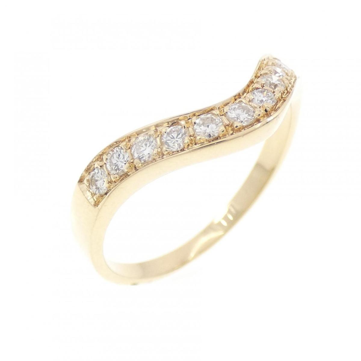 K18YG ダイヤモンド リング 0.22CT【中古】