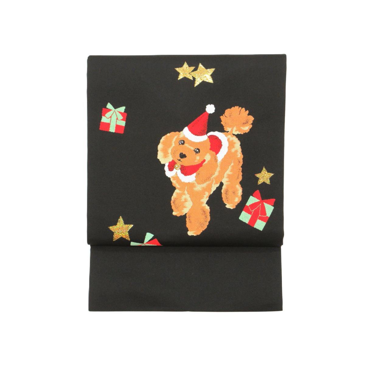 【未当て嵌める品】名古屋帯 クリスマス【中古】