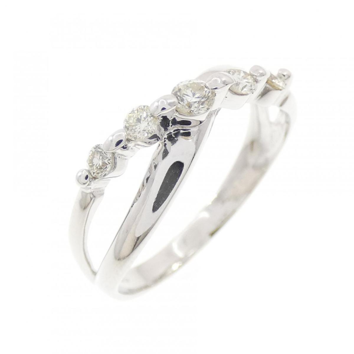K18WG ダイヤモンド リング 0.20CT【中古】｜KOMEHYO ONLINESTORE 店