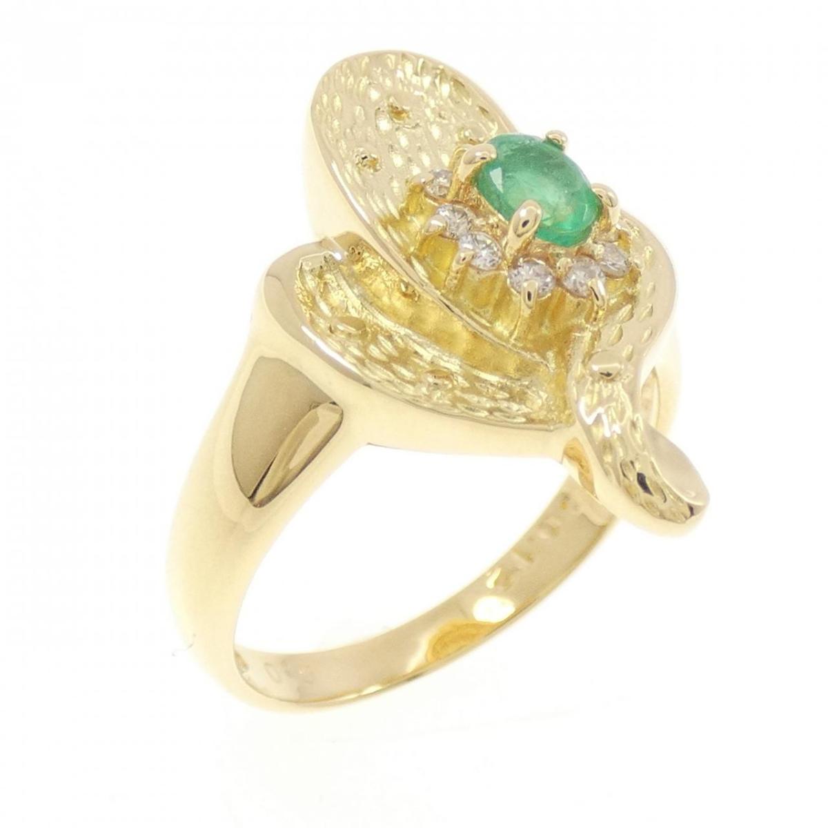 K18YG エメラルド リング 0.19CT【中古】｜KOMEHYO ONLINESTORE 店