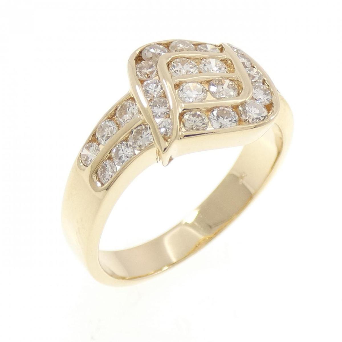 K18YG ダイヤモンド リング 0.75CT【中古】