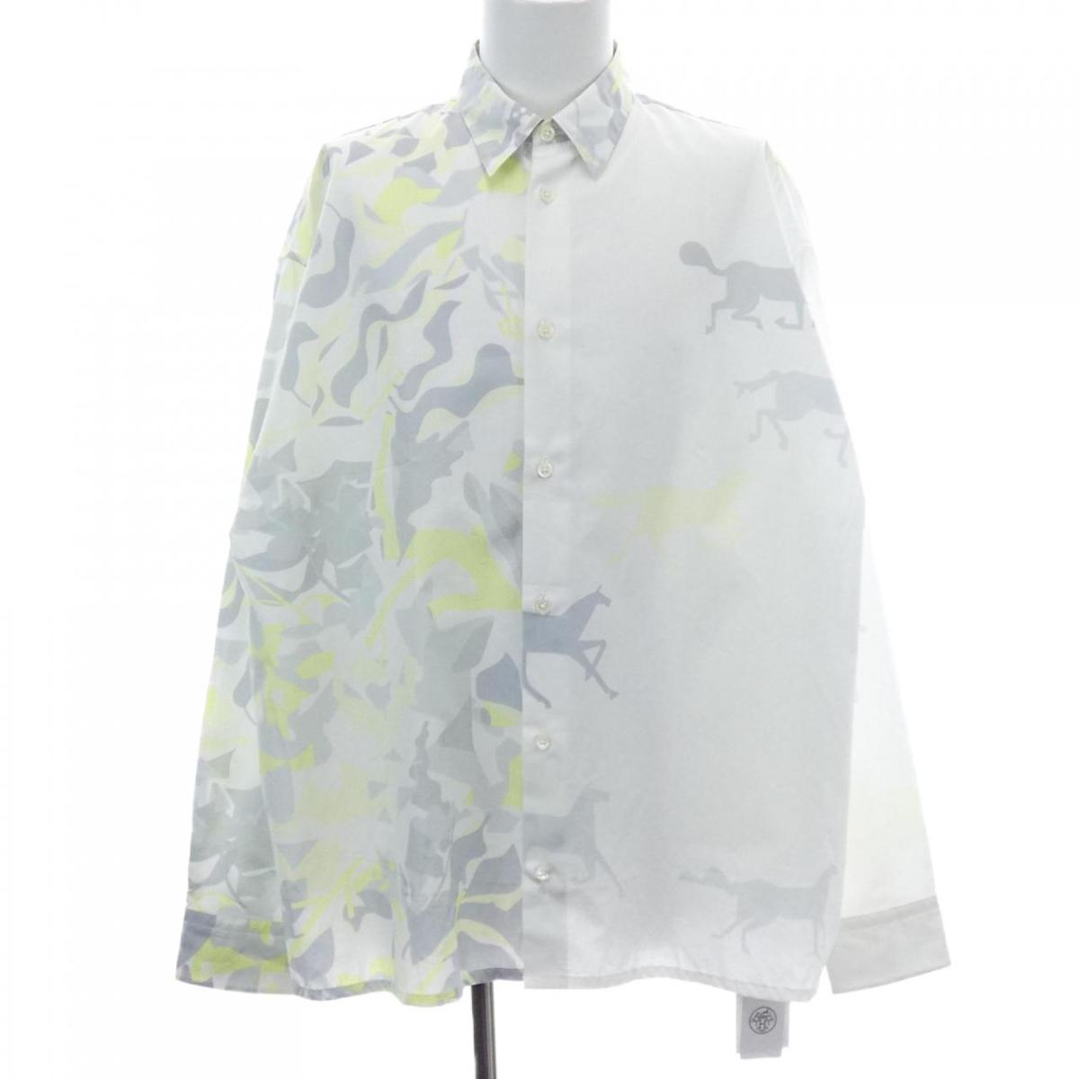 エルメス HERMES パズル ヴェジェタル　PUZZLE VEGETAL *31-5606. シャツ【中古】 42,360円