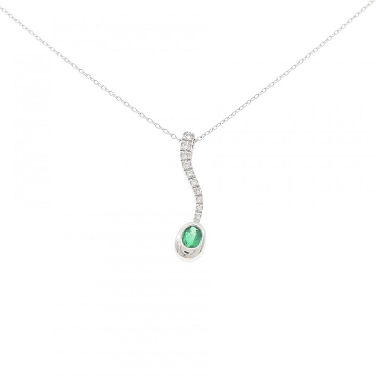 K18WG エメラルド ネックレス【中古】|KOMEHYO ONLINESTORE 店