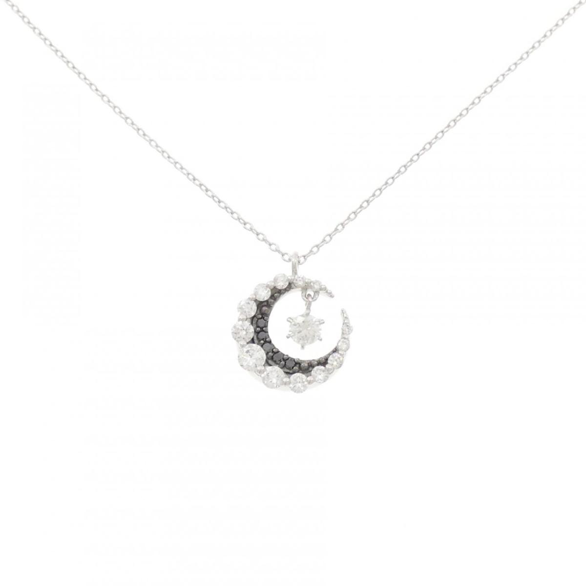 K18WG/K18BG ダイヤモンド ネックレス 0.04CT【中古】｜KOMEHYO ONLINESTORE 店 69,630円