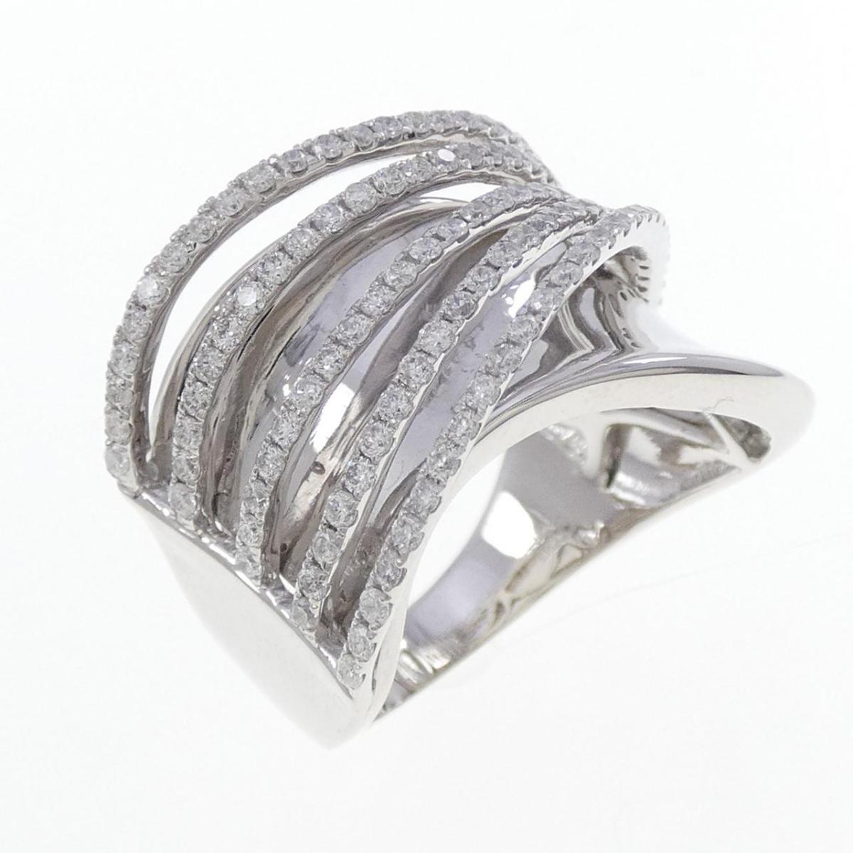K18WG ダイヤモンド リング 1.00CT【中古】