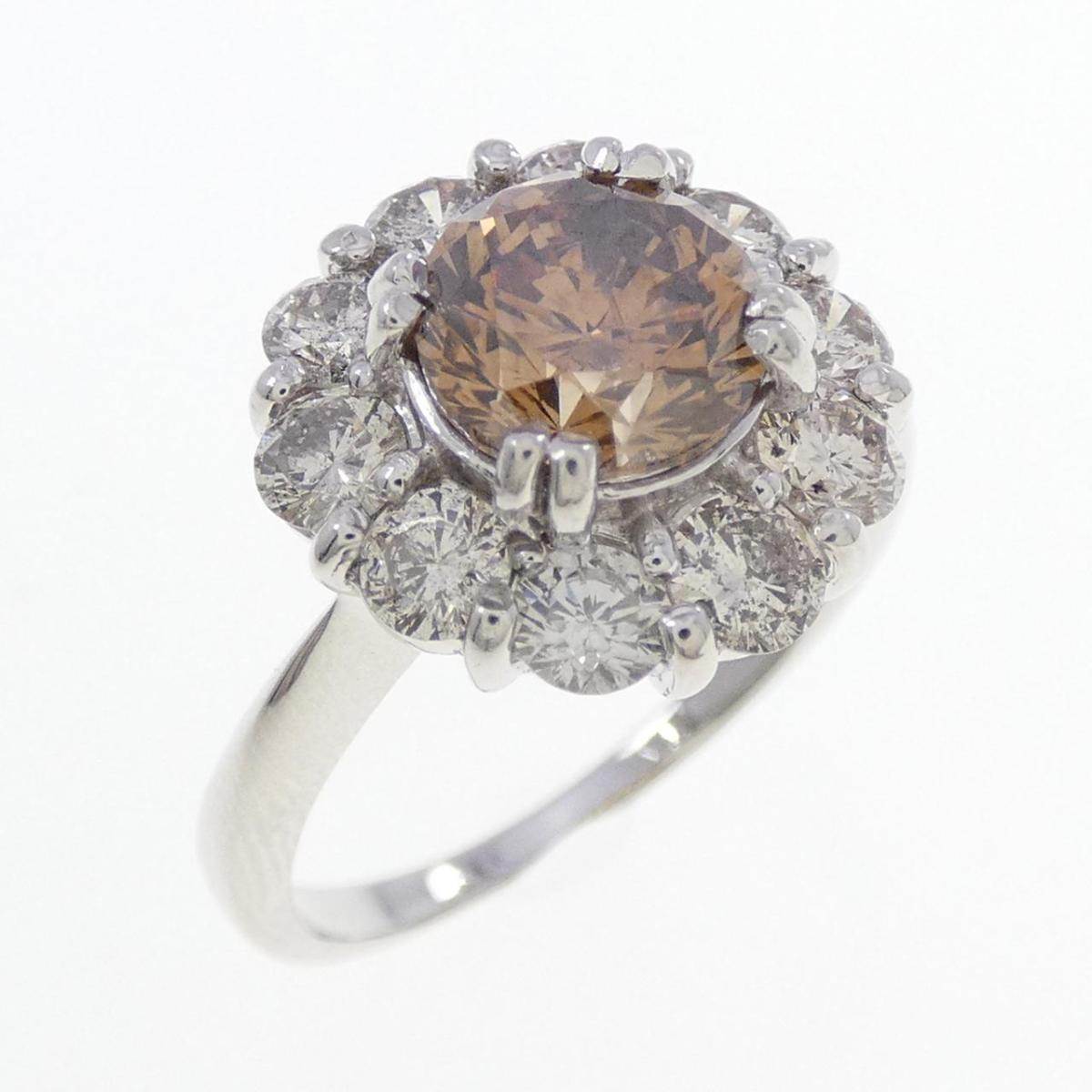 K18WG ダイヤモンド リング 1.54CT【中古】