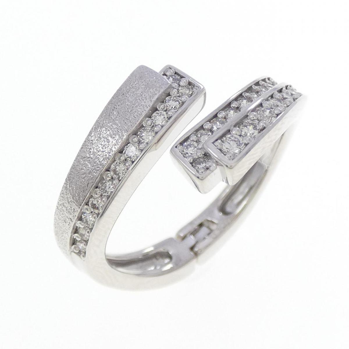 K18WG ダイヤモンド リング 0.35CT【中古】