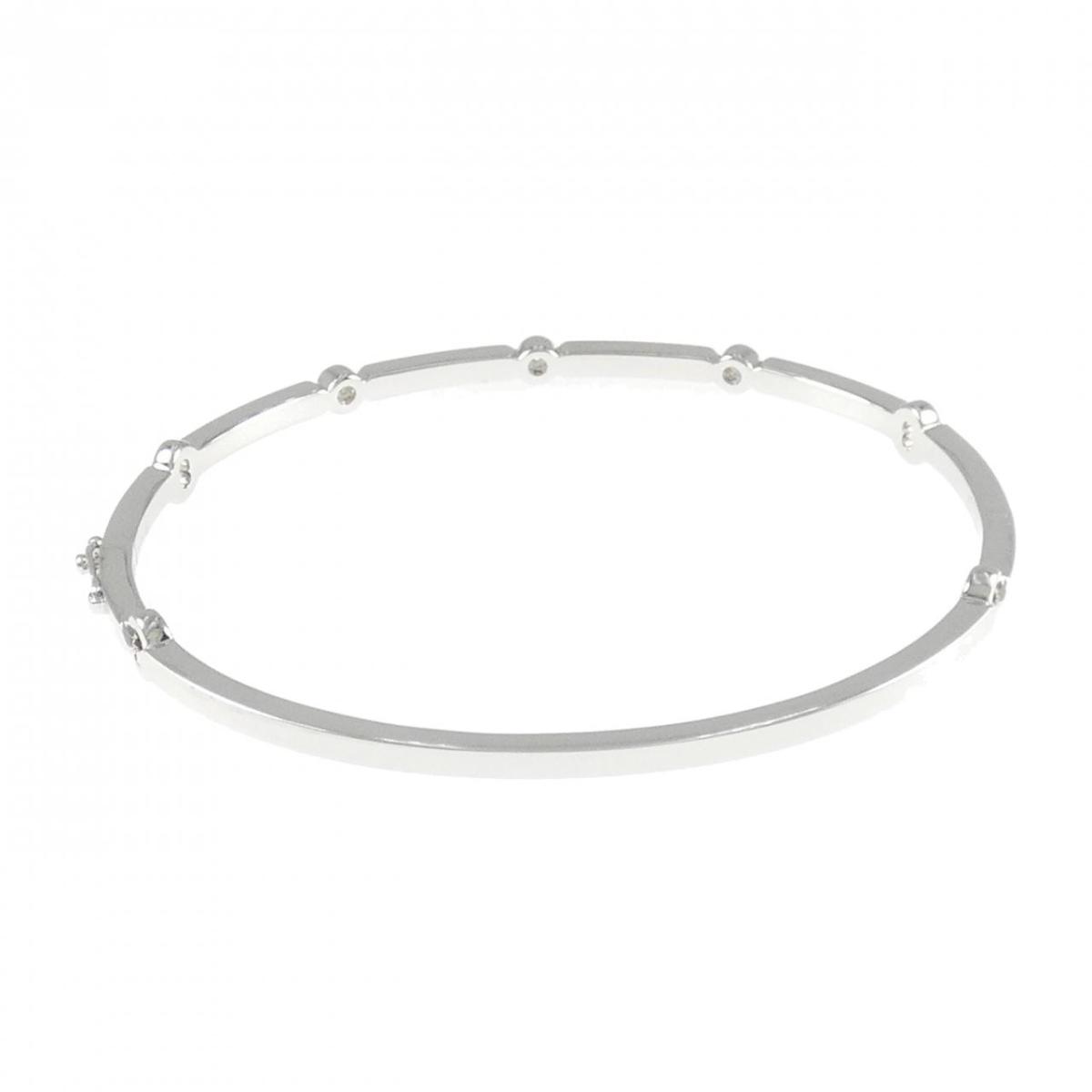 750WG ダイヤモンド ブレスレット 0.168CT【中古】