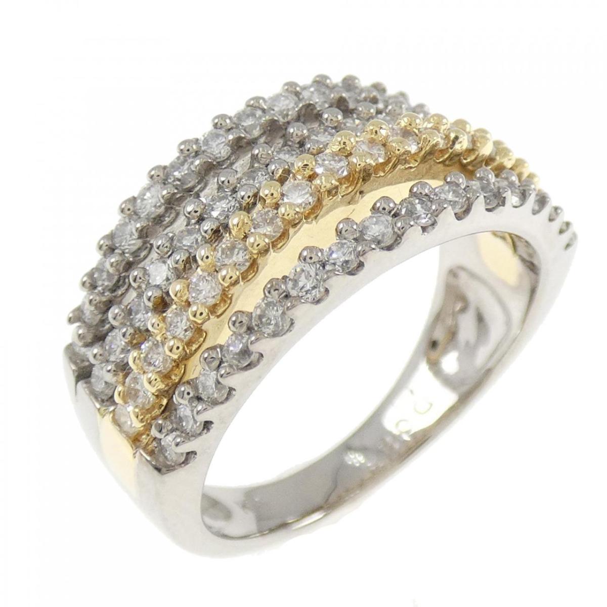 K18WG/K18YG ダイヤモンド リング 0.85CT【中古】|KOMEHYO ONLINESTORE 店