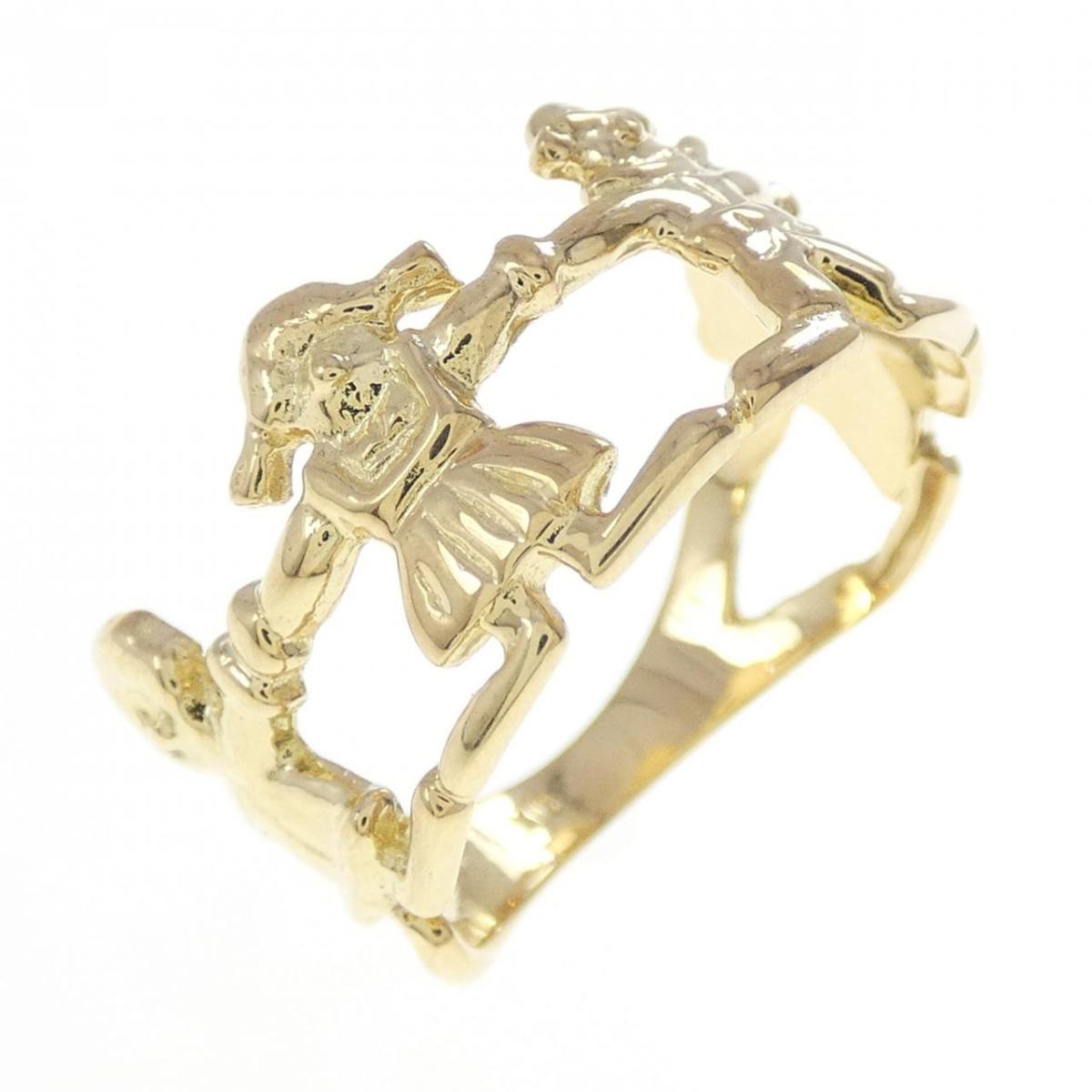 K18YG リング【中古】