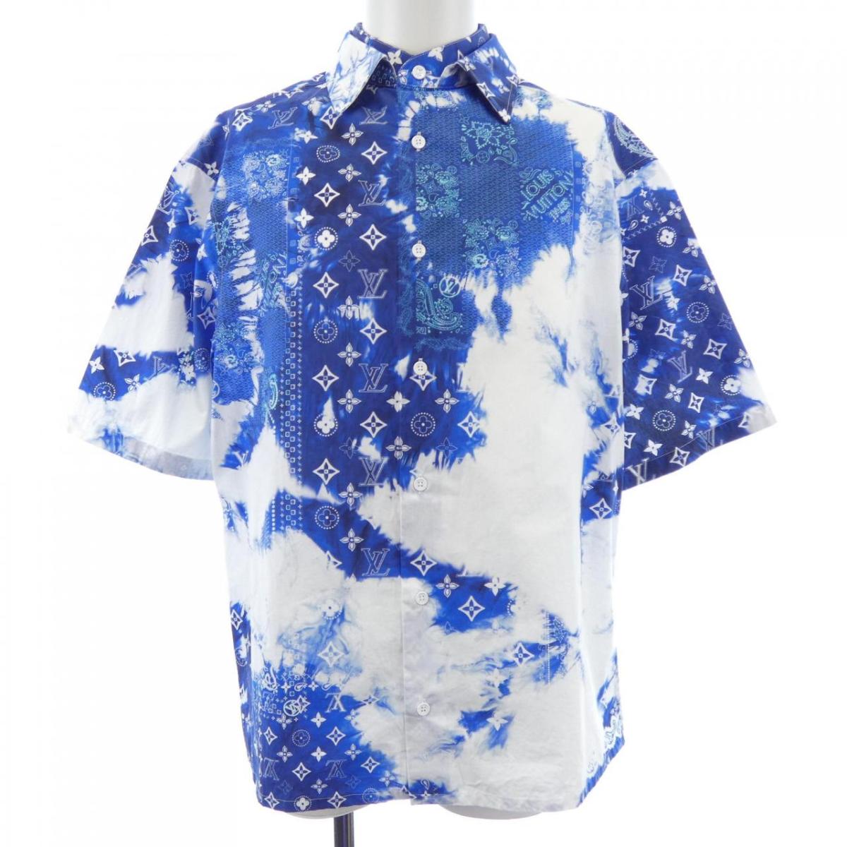 ルイヴィトン LOUIS VUITTON モノグラムバンダナショートスリーブシャツ HNS07WNW0 S/Sシャツ【中古】