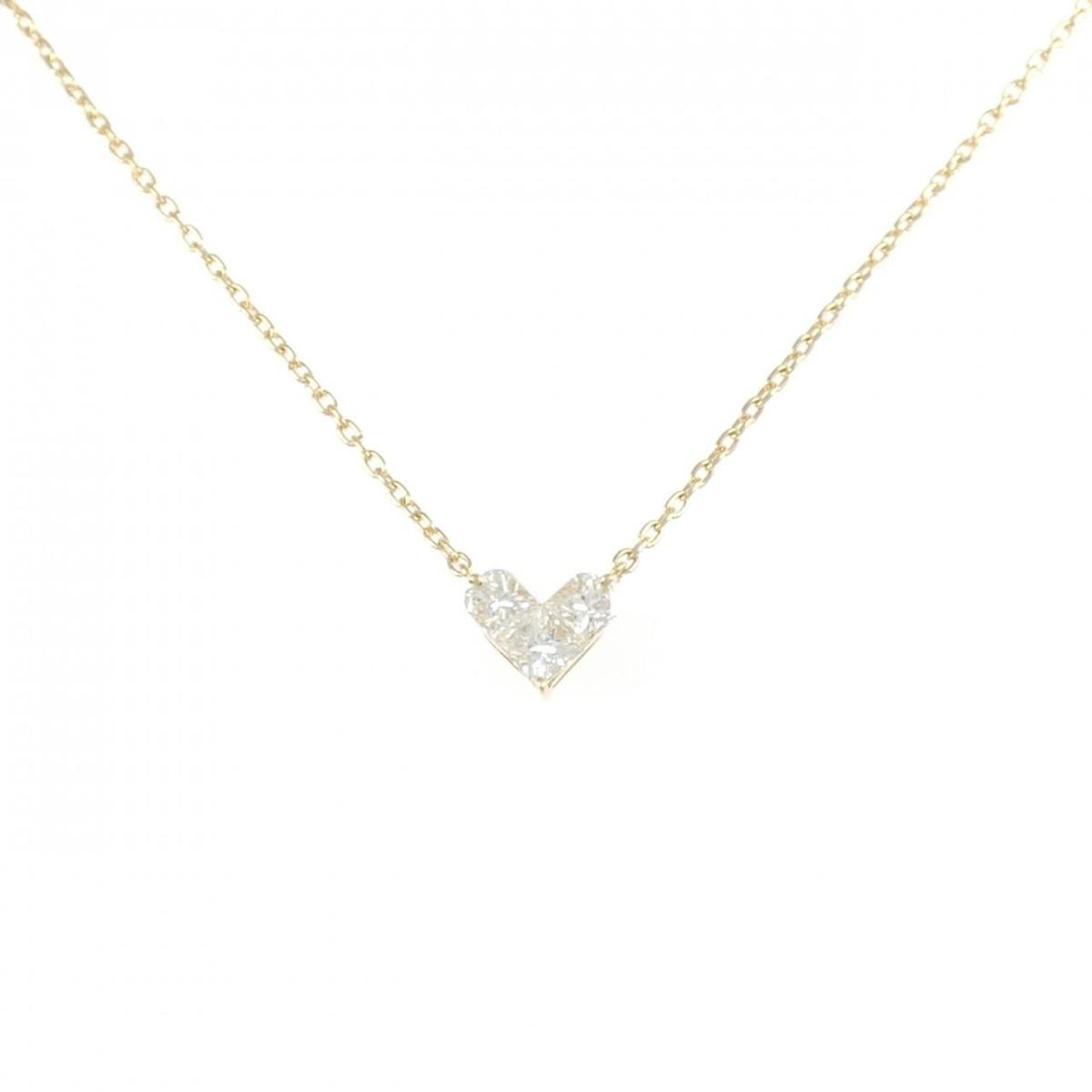 スタージュエリー ミステリアスハート ネックレス 0.28CT【中古】
