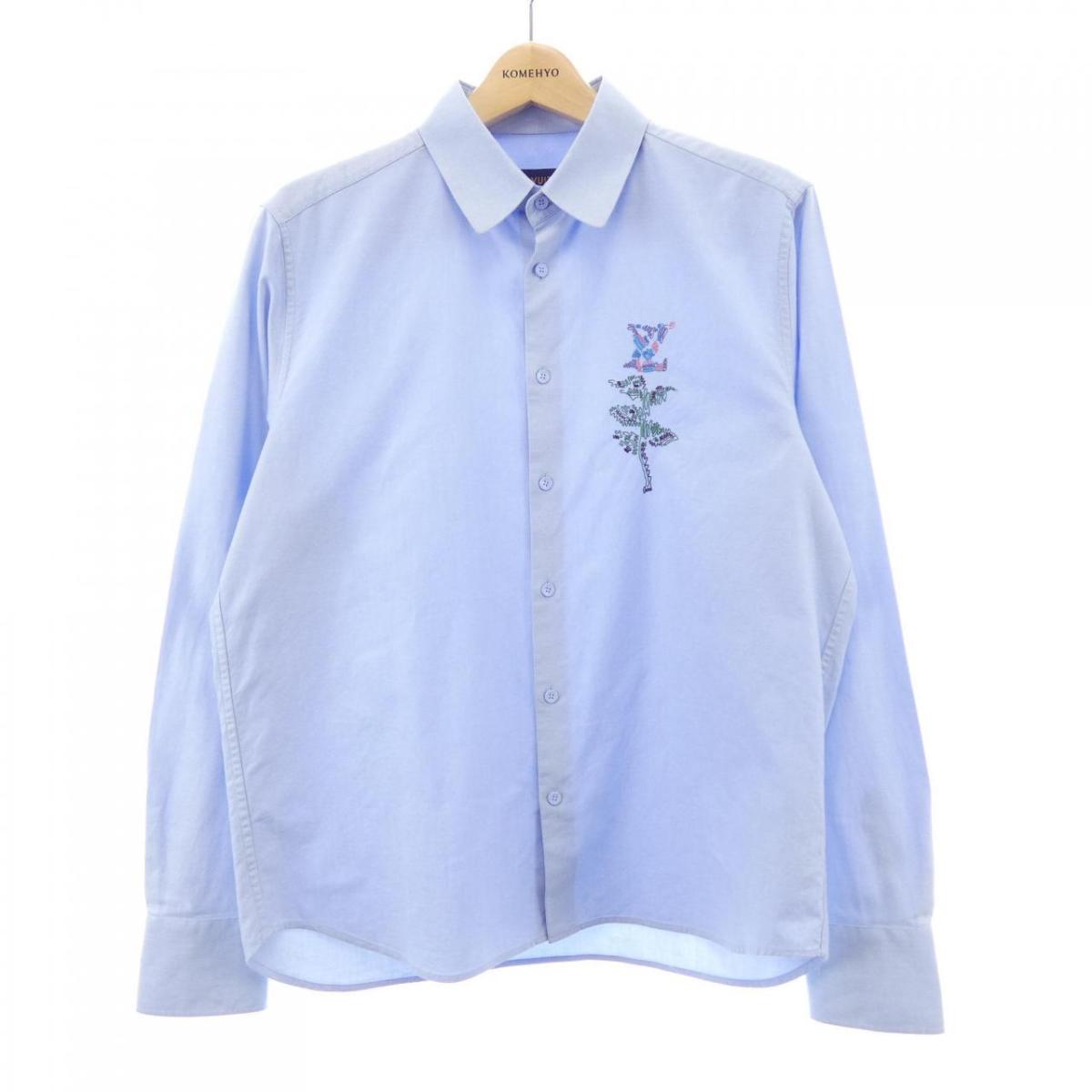 ルイヴィトン LOUIS VUITTON エンブロイダリーフラワーロング HMS14WKN8 シャツ【中古】