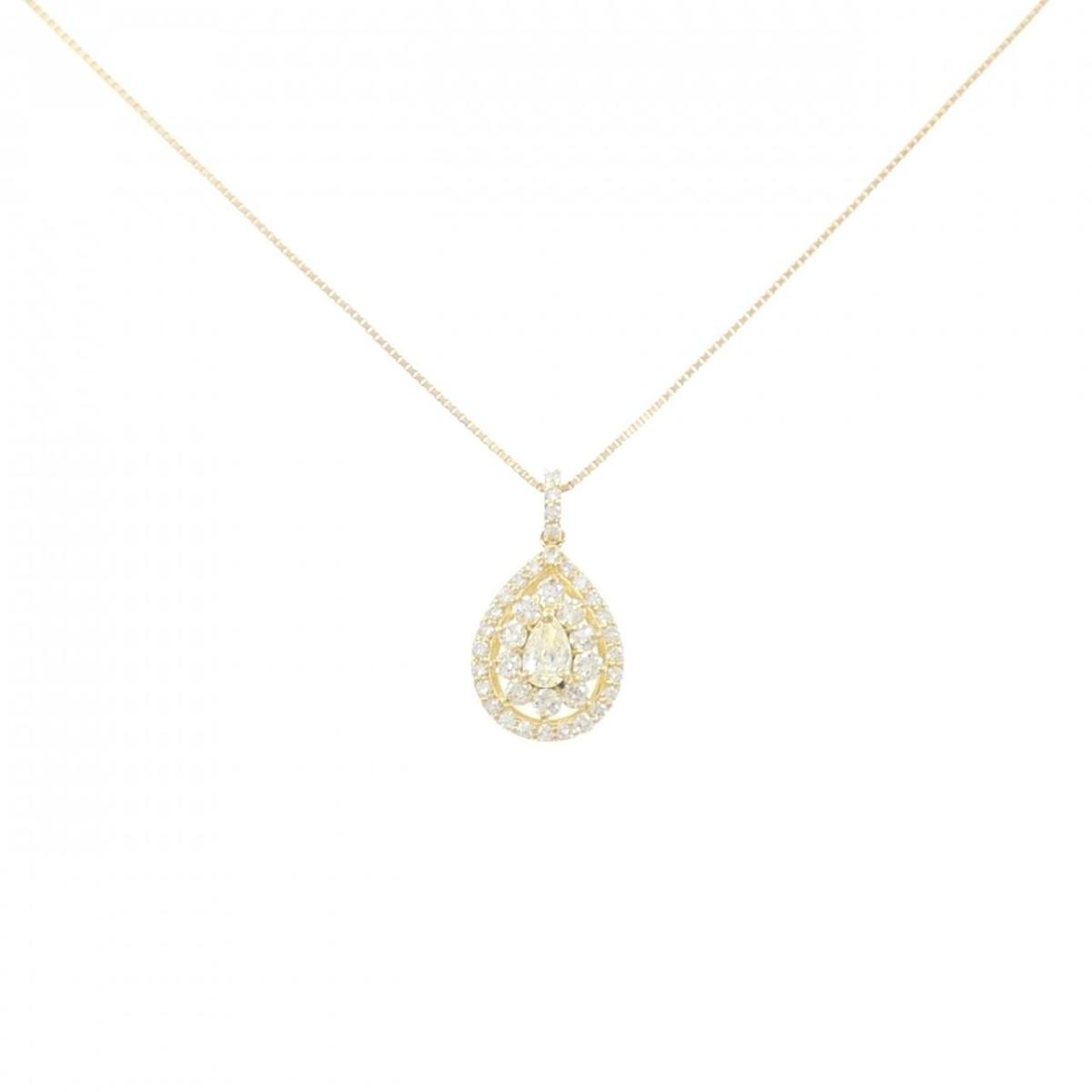 K18YG ダイヤモンド ネックレス 0.50CT【中古】