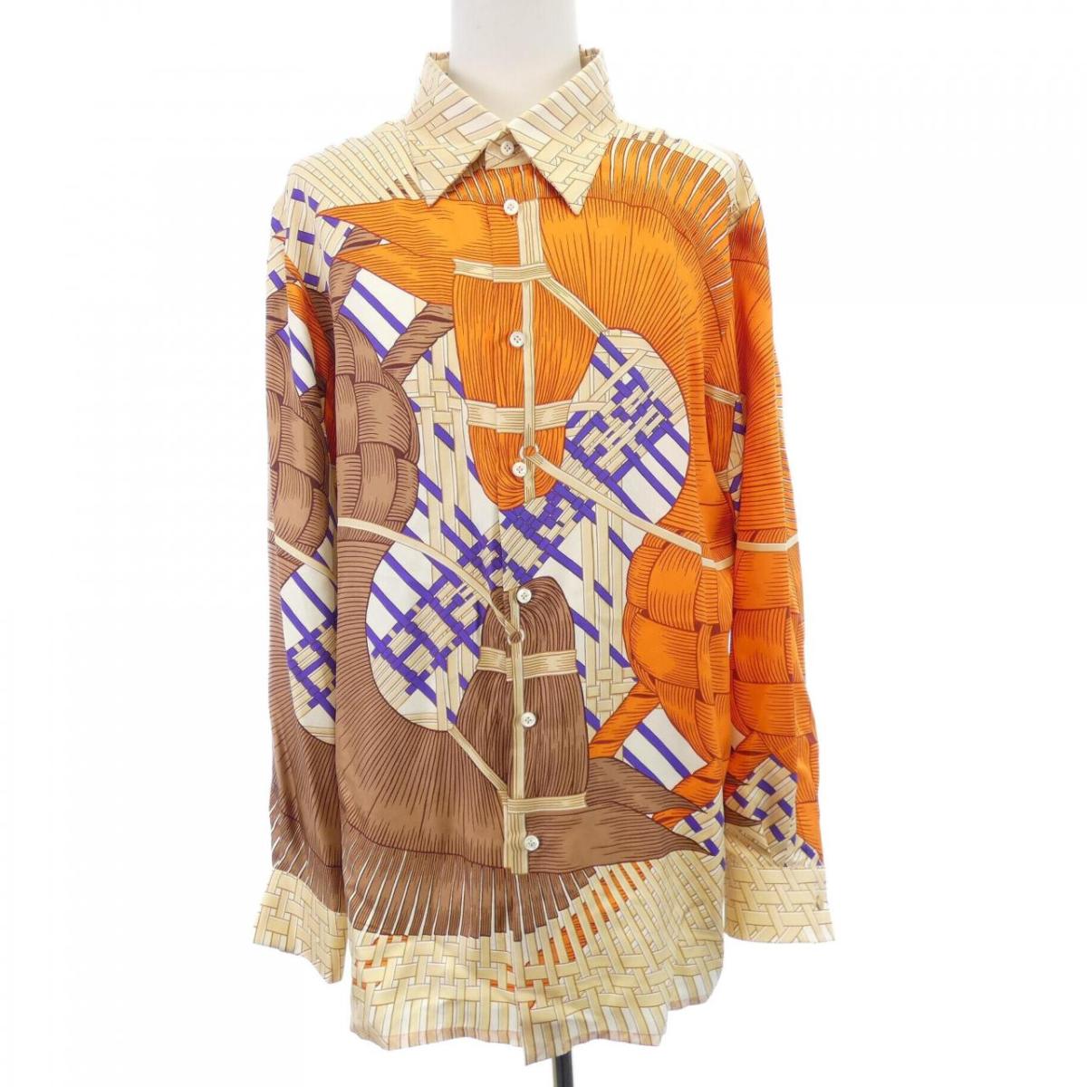 エルメス HERMES CHEMISE SUR MESURE シャツ【中古】