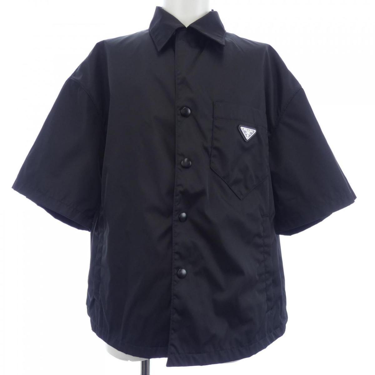 プラダ PRADA トライアングルロゴ RE-NYLON SC449 S182 1WQ8 S／Sシャツ【中古】