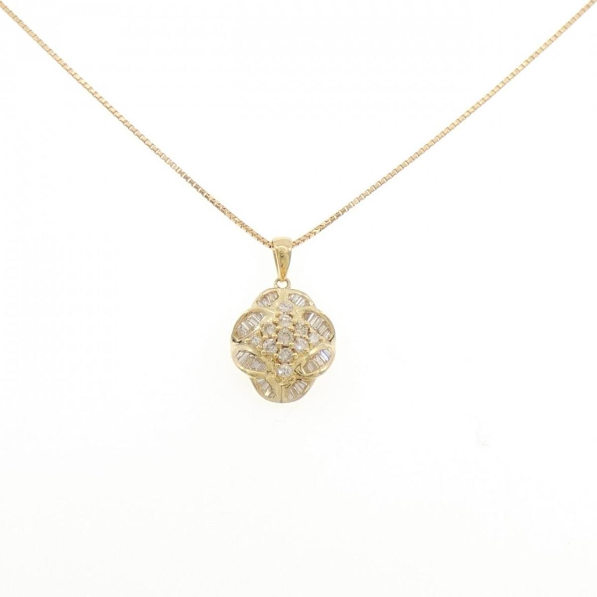 K18YG ダイヤモンド ネックレス 1.00CT【中古】