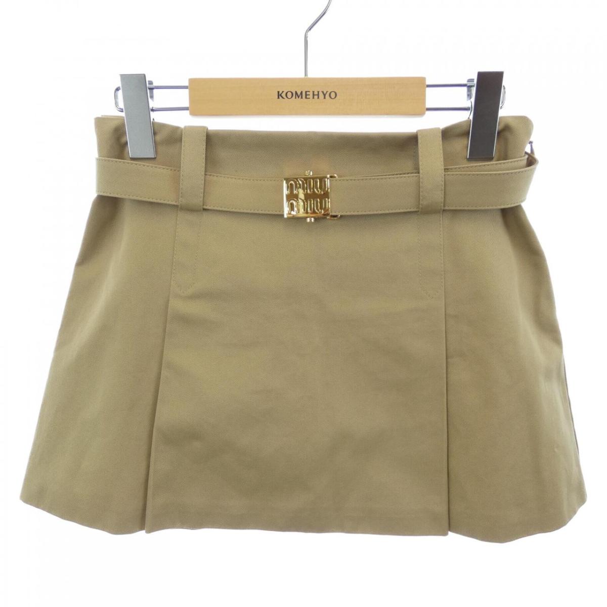 ミュウミュウ MIU MIU チノ ミニスカート MG2012 S232 1UPX スカート【中古】