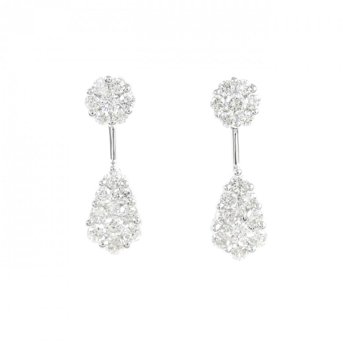 K18WG ダイヤモンド ピアス 0.50CT【中古】｜KOMEHYO ONLINESTORE 店 71,830円