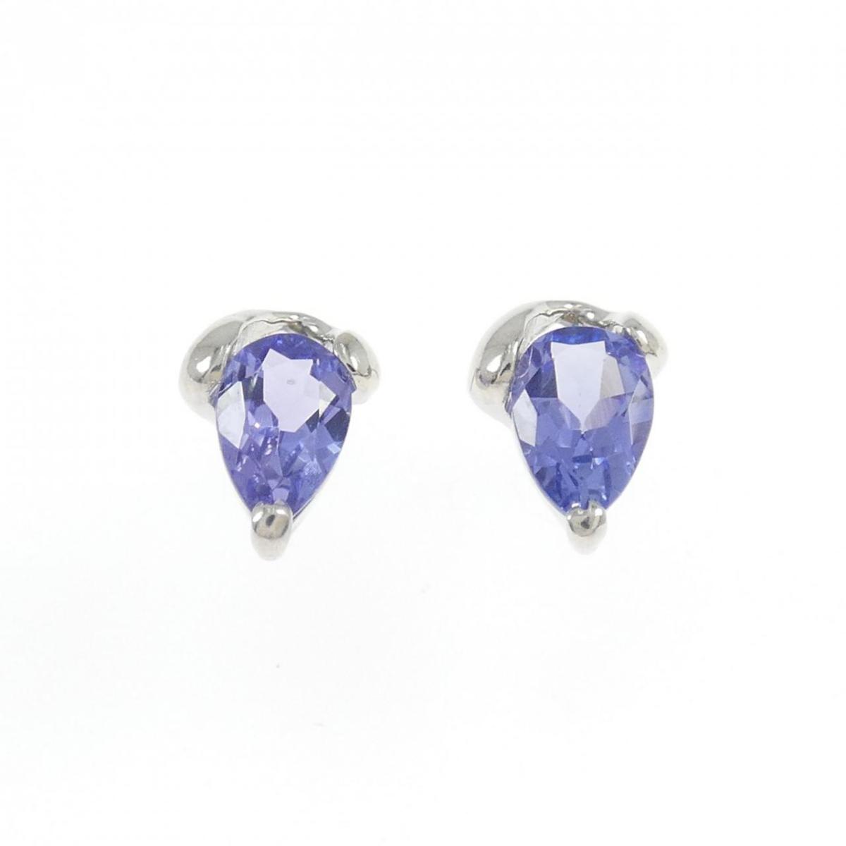 PT900 タンザナイト ピアス【中古】