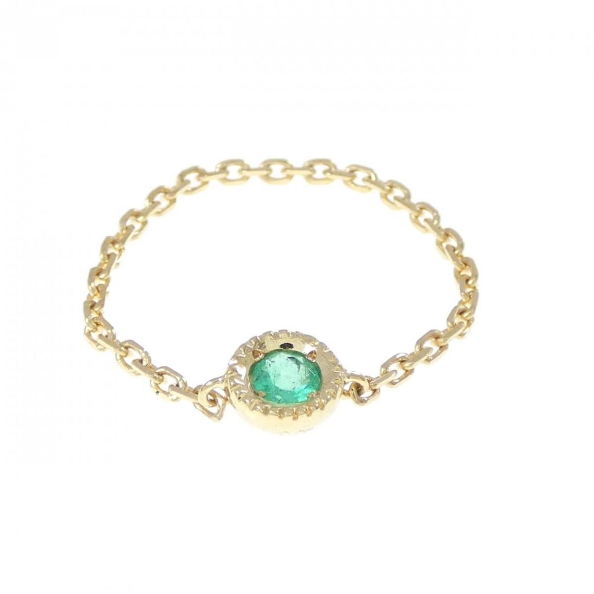 K18YG エメラルド リング 0.08CT【中古】
