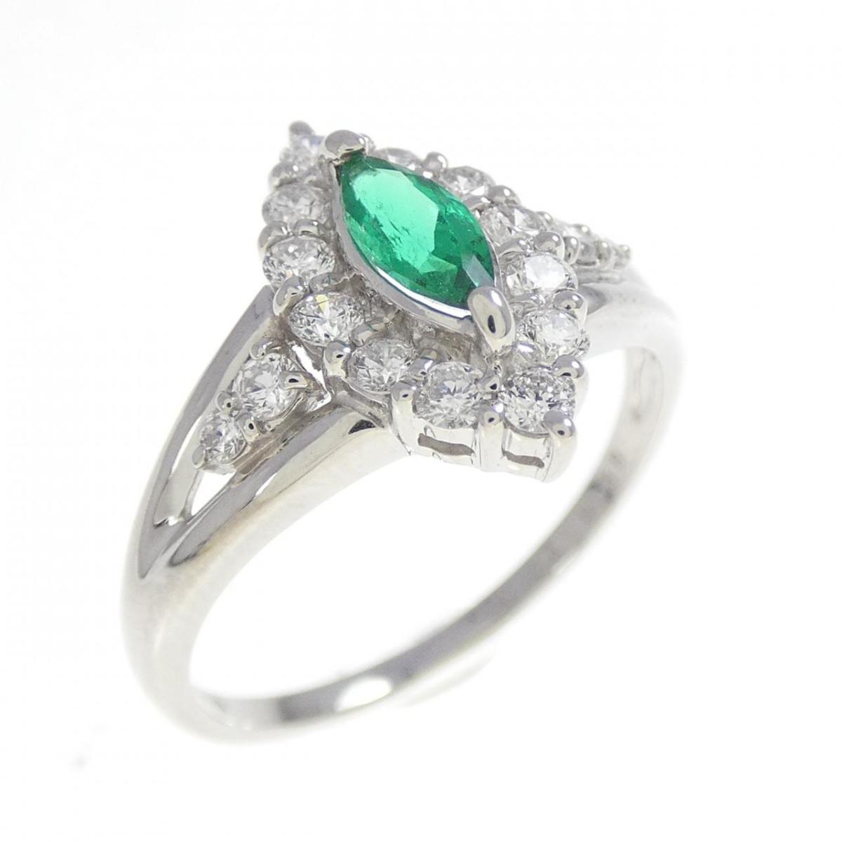 PT900 エメラルド リング 0.21CT【中古】