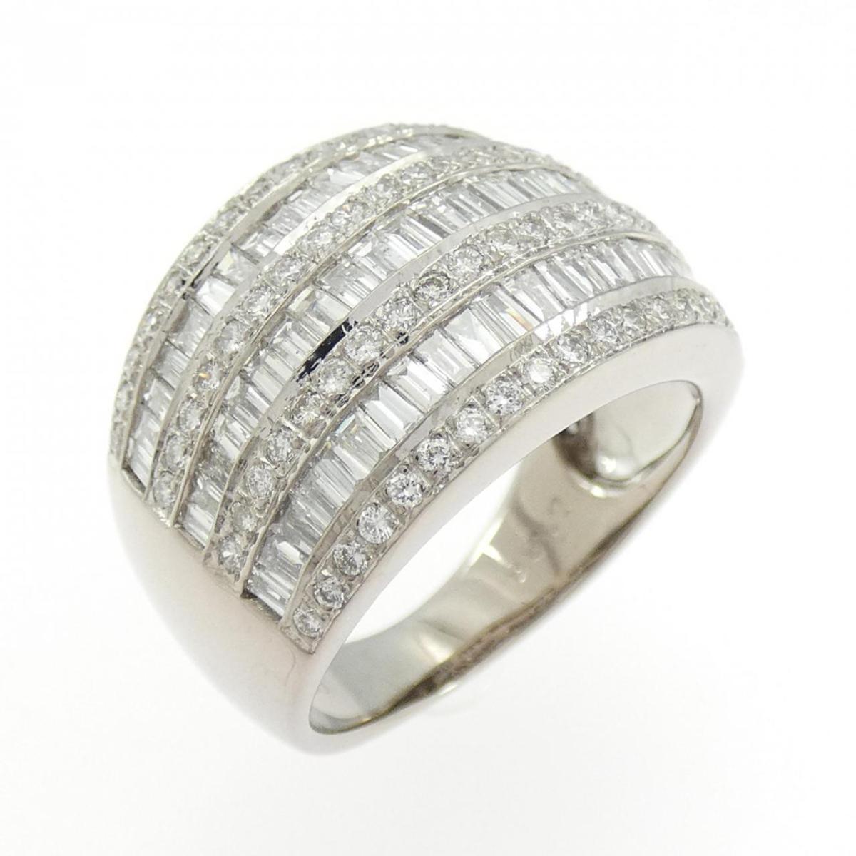 750WG ダイヤモンド リング 1.88CT【中古】