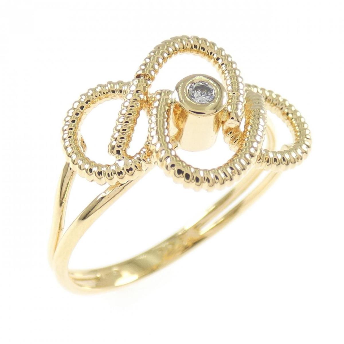 K18YG ダイヤモンド リング 0.03CT【中古】