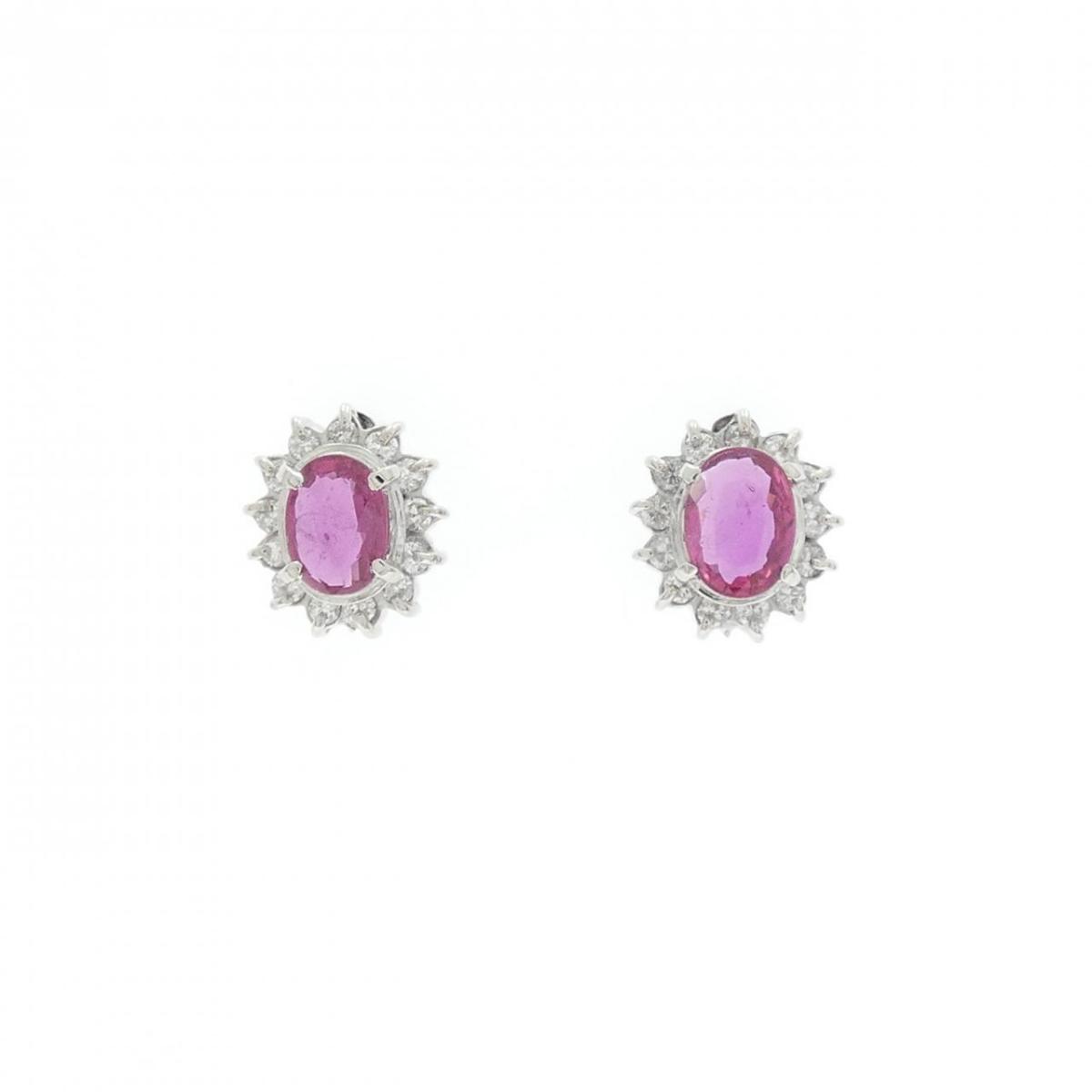 PT900 ルビー ピアス 0.76CT【中古】|KOMEHYO ONLINESTORE 店