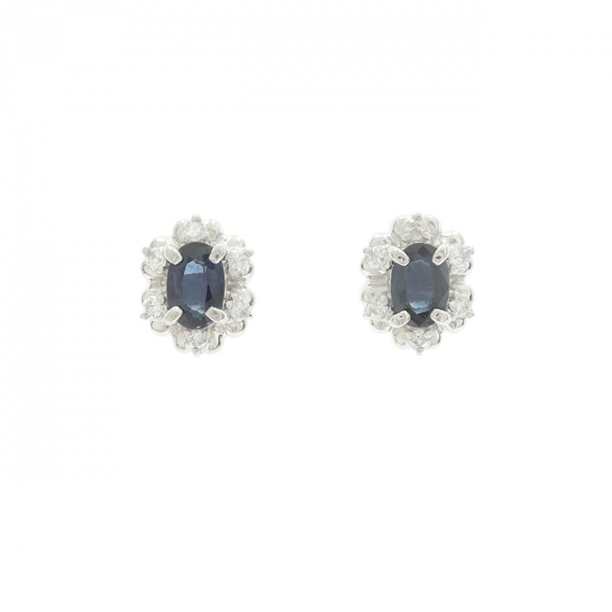 PT900 サファイヤ ピアス 1.00CT【中古】|KOMEHYO ONLINESTORE 店
