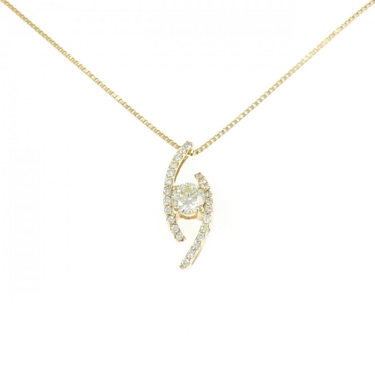K18YG ダイヤモンド ネックレス 0.44CT【中古】 100,300円
