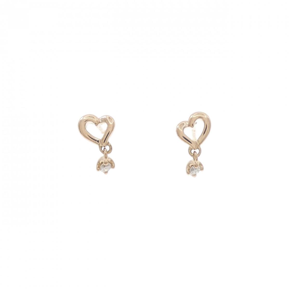 4゜C ダイヤモンドピアス【中古】
