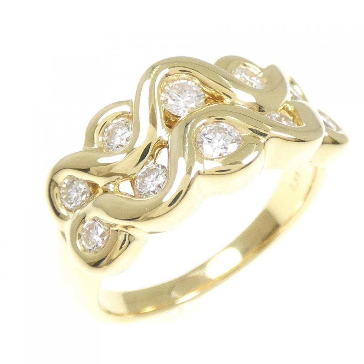 K18YG ダイヤモンド リング 0.56CT【中古】