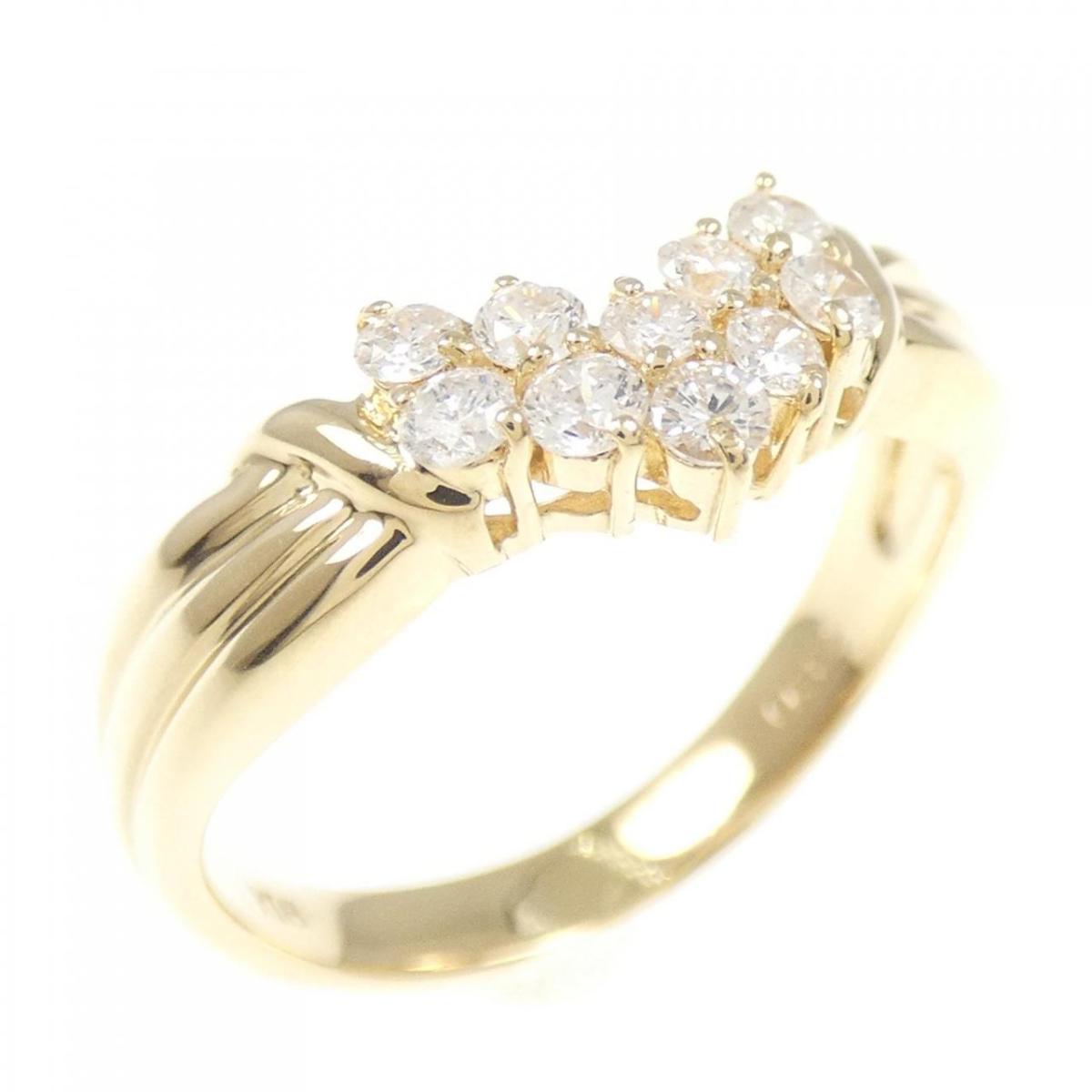 K18YG ダイヤモンド リング 0.32CT【中古】