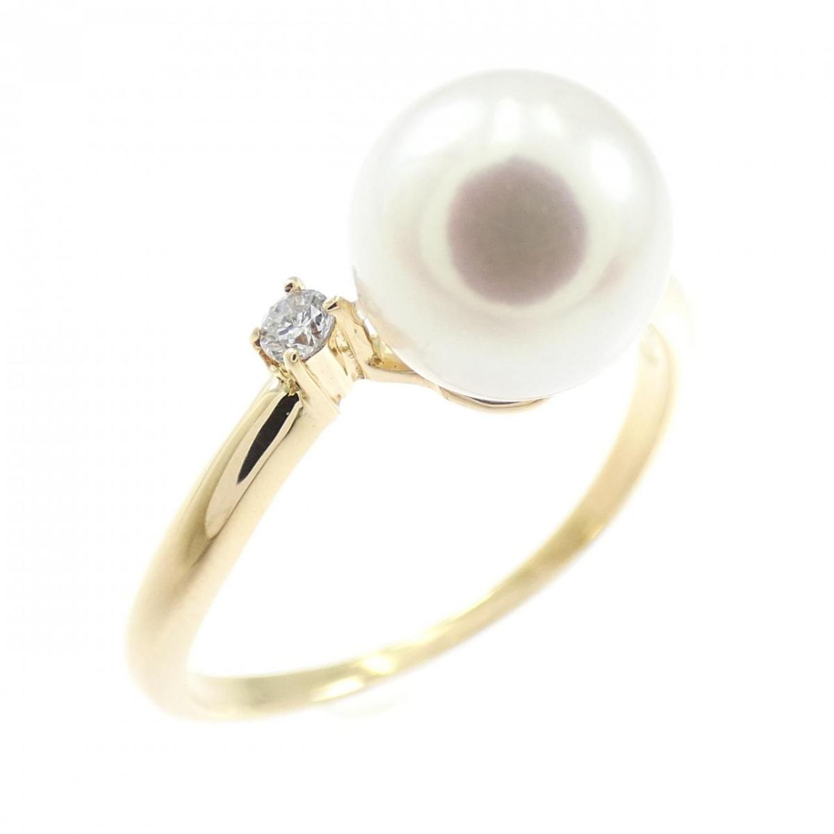 K18YG アコヤパール リング 7.4mm【中古】