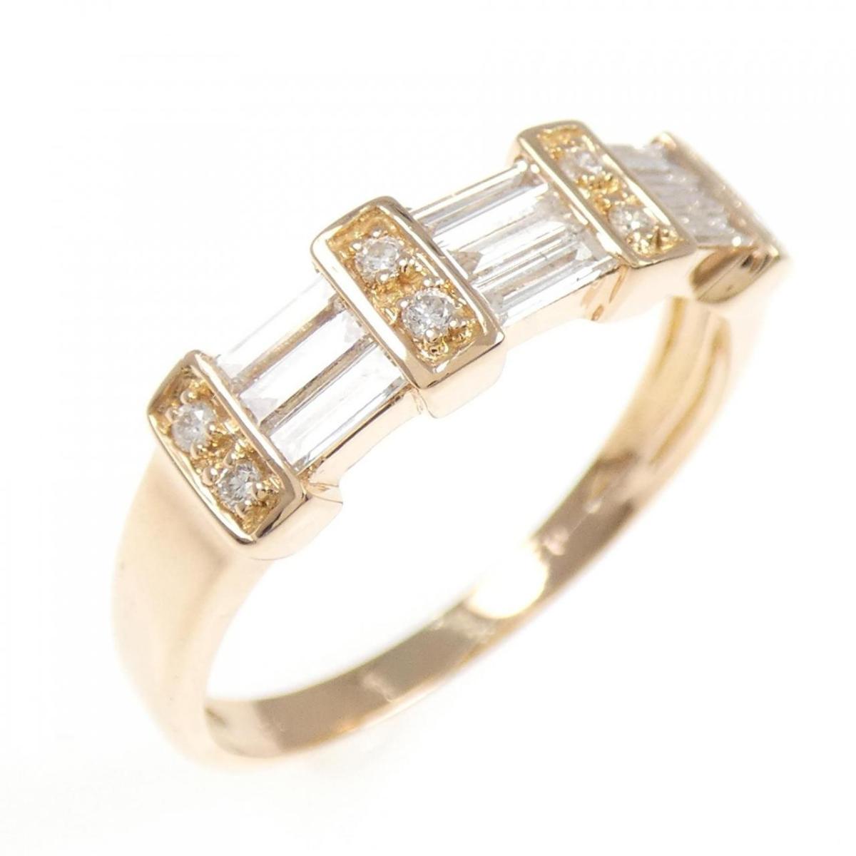 K18PG ダイヤモンド リング 0.47CT【中古】