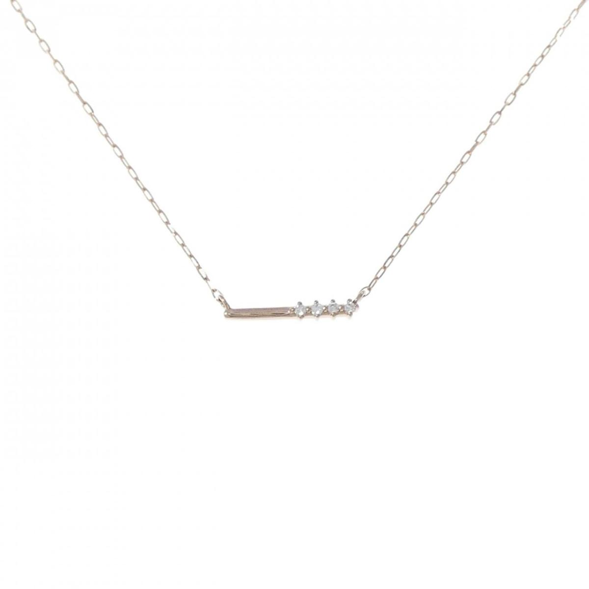 エテ ダイヤモンド ネックレス 0.01CT【中古】
