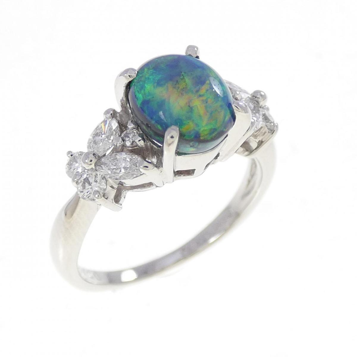 PT900 ブラックオパール リング 1.45CT【中古】|KOMEHYO ONLINESTORE 店