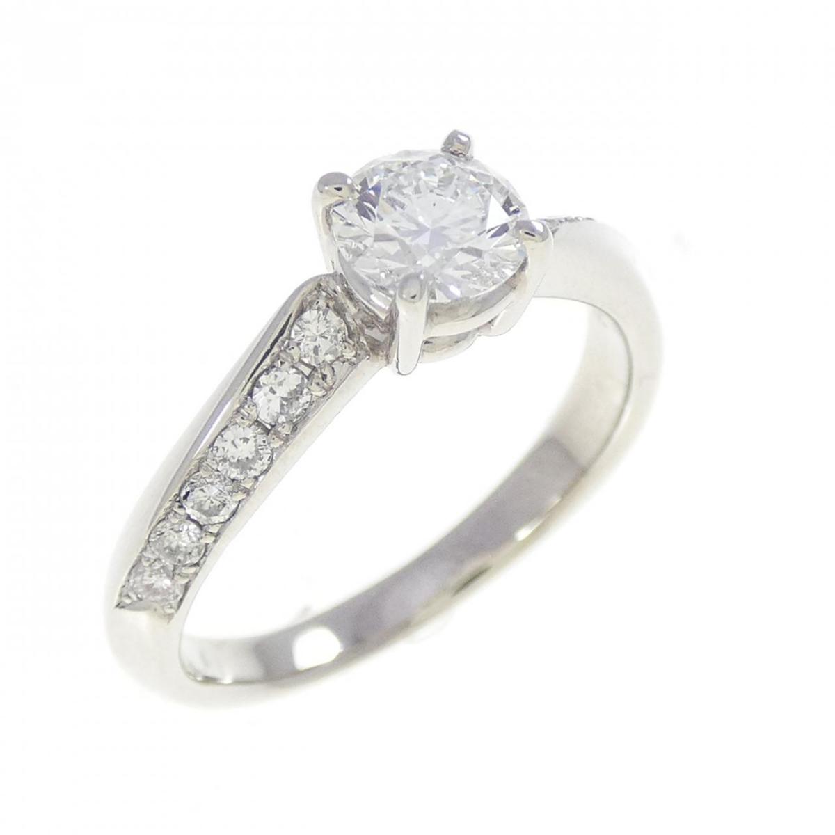 PT900 ダイヤモンド リング 0.500CT E VS1 3EXT H＆C【中古】
