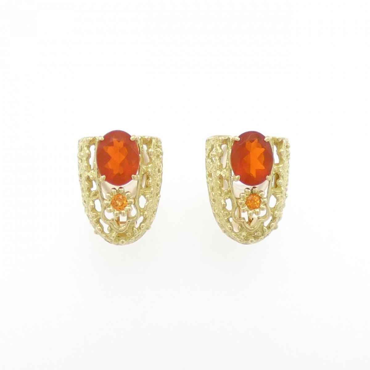K18YG オパール ピアス 2.60CT【中古】