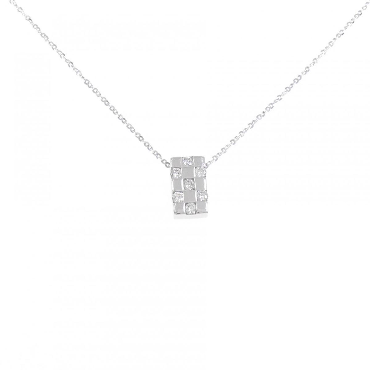K18WG ダイヤモンド ネックレス 0.23CT【中古】