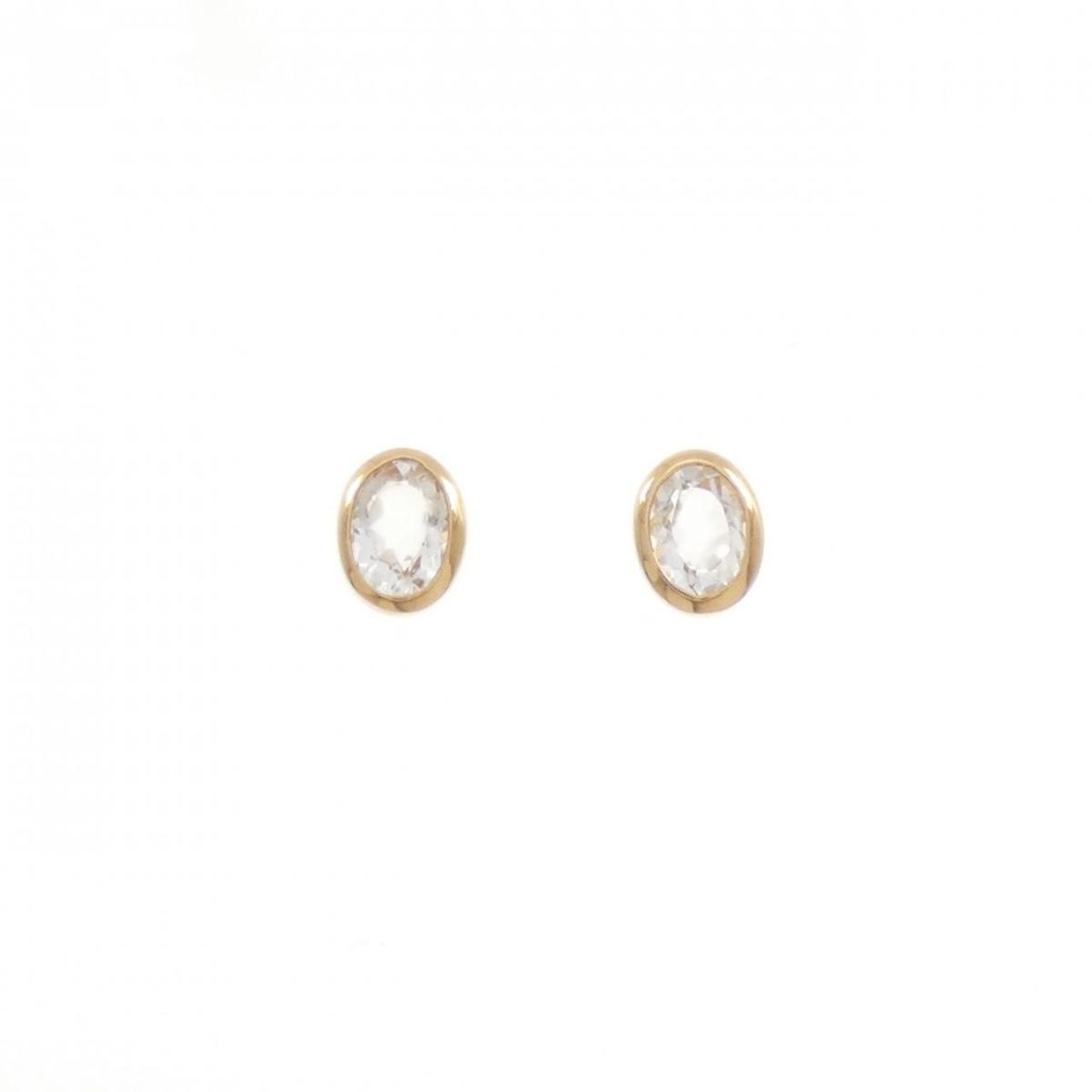 4゜C ロッククリスタル ピアス【中古】