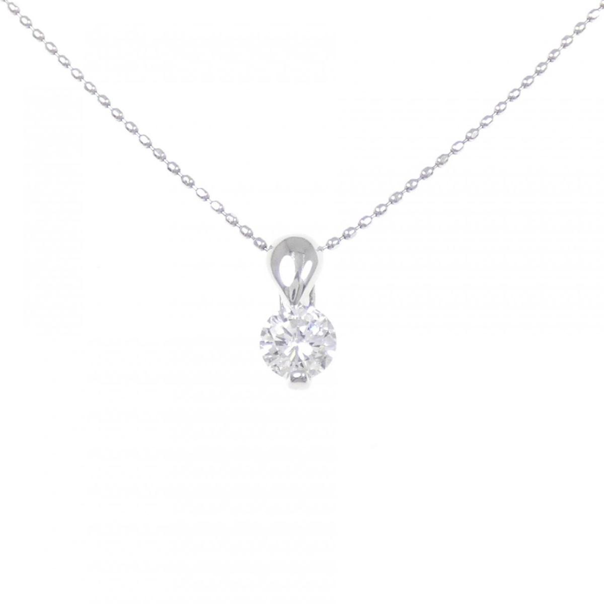 PT900/PT850 ダイヤモンド ネックレス 0.33CT【中古】