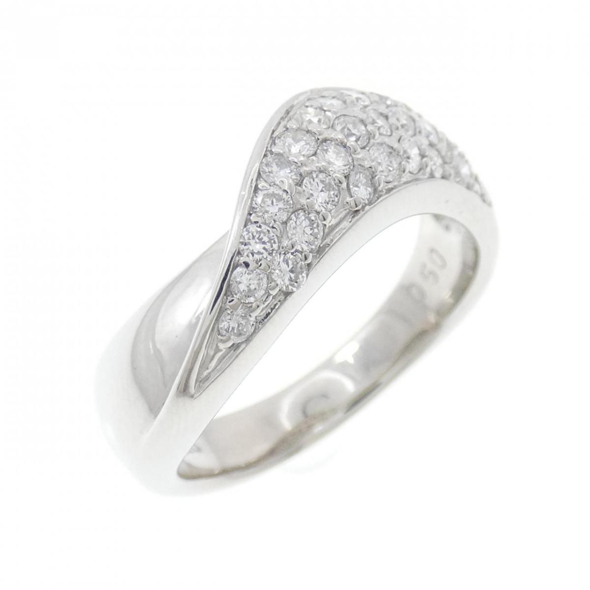 PT900 パヴェ ダイヤモンド リング 0.50CT【中古】|KOMEHYO ONLINESTORE 店