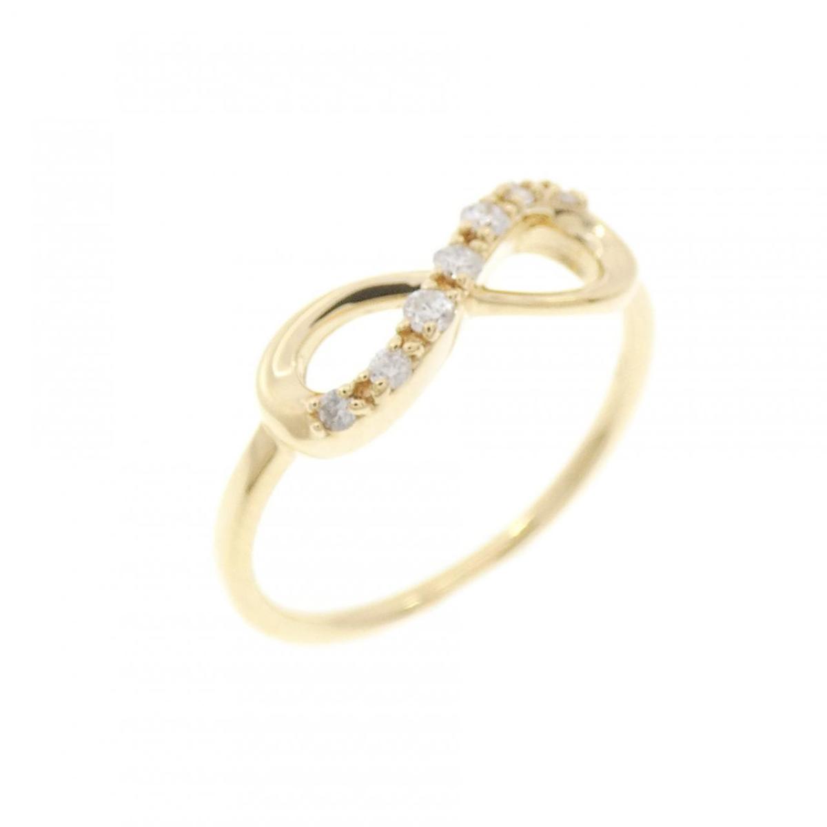 K18YG ダイヤモンド ピンキーリング 0.05CT【中古】