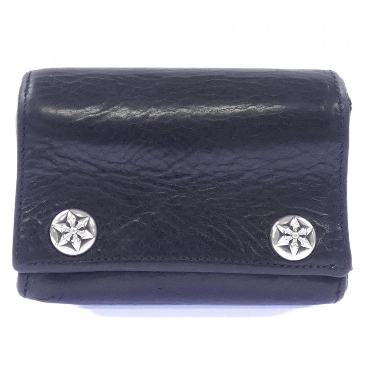クロムハーツ CHROME HEARTS 3FOLD BLK 2246 304 0300 6200 WALLET【中古】