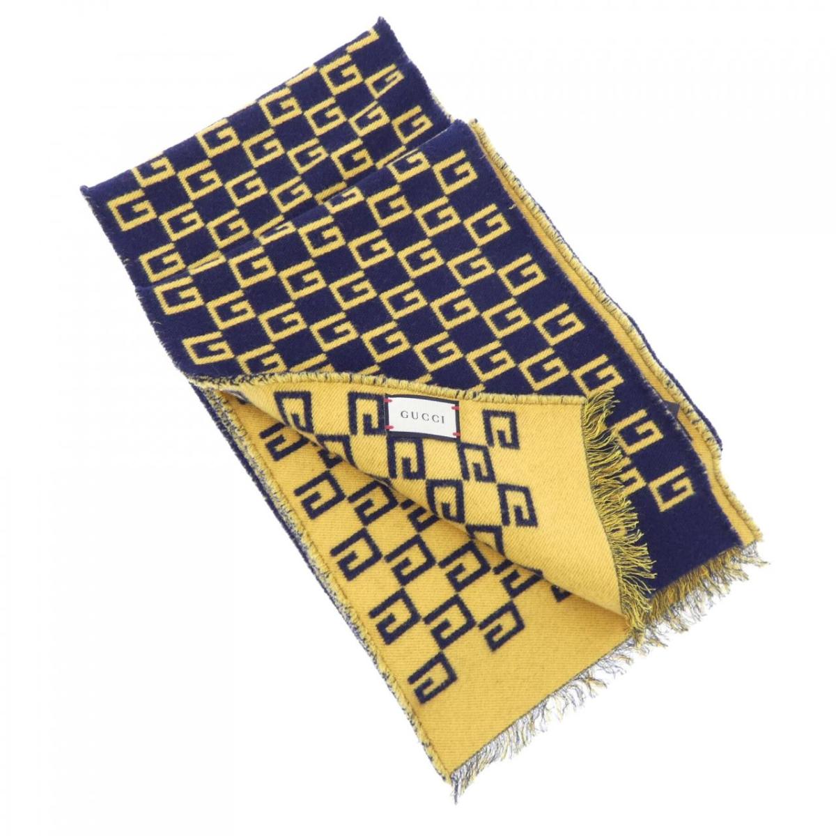 グッチ GUCCI 501265 4G350 4175 MUFFLER【中古】