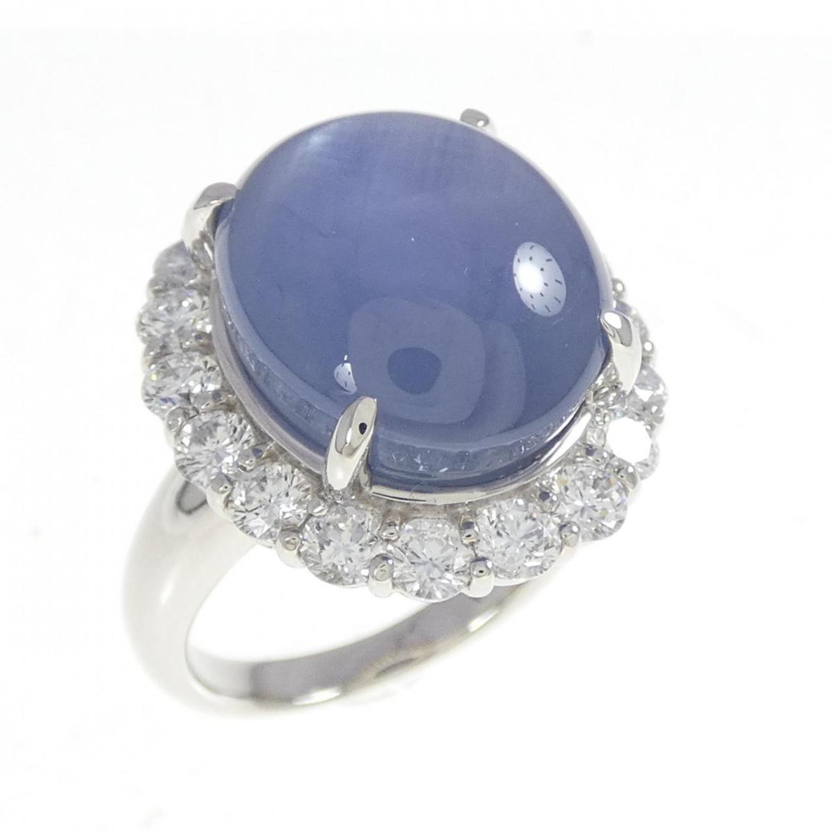 PT900 スターサファイヤ リング 23.82CT【中古】
