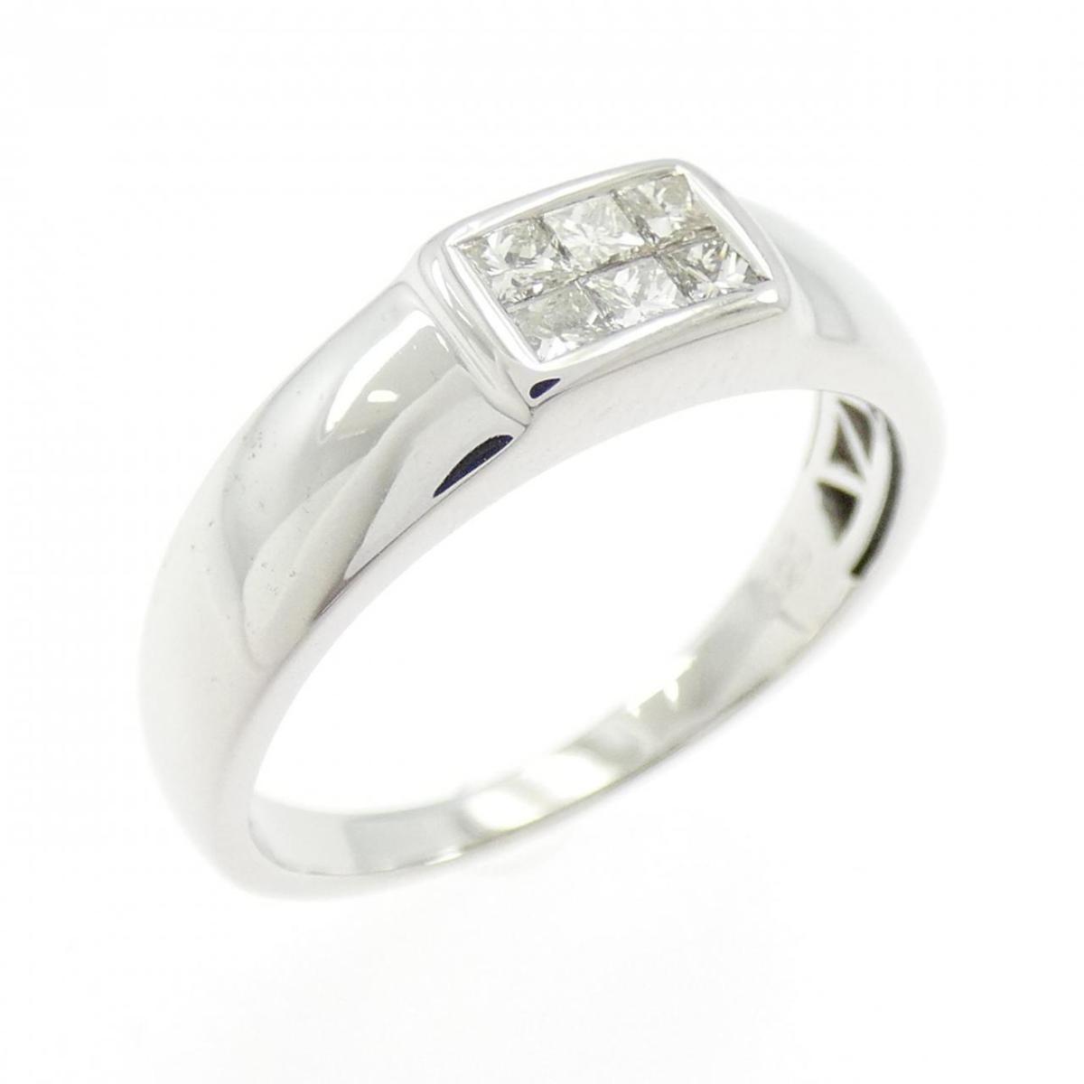 K18WG ダイヤモンド リング 0.20CT【中古】
